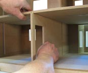 how to install a dollhouse divider